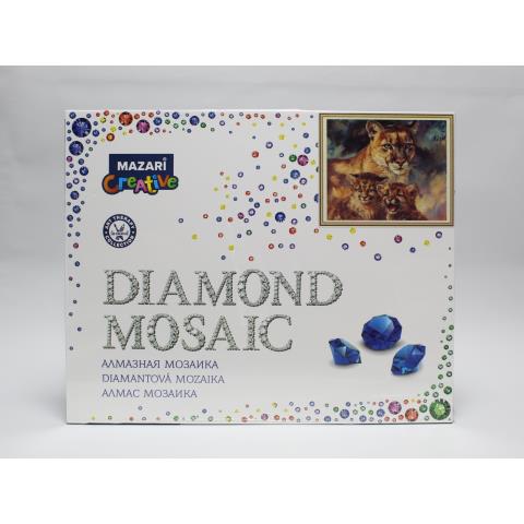 Мозаика алмазная 40х50 М-11249 Кошачье семейство