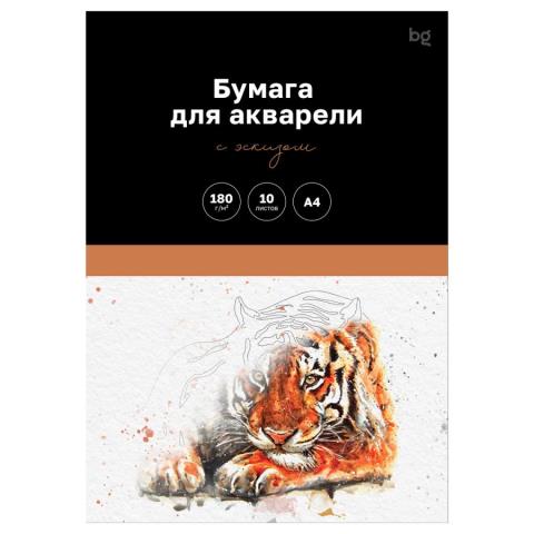 Папка для акварели А4 10 л. 180 гр. с эскизом БиДжи Животные БАЭ_60490 Папка для акварели А4 10 л. 180 гр. с эскизом БиДжи Животные БАЭ_60490