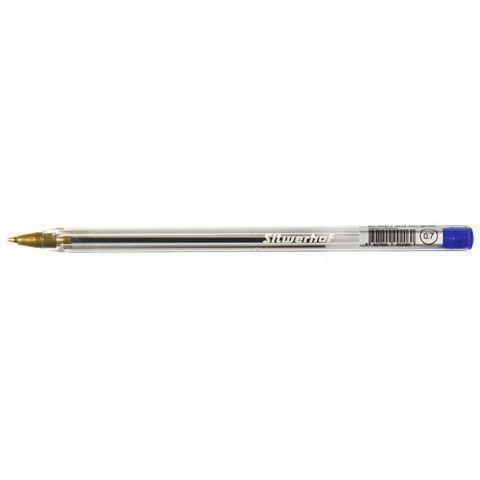 Ручка шариковая Silwerhof Simplex 016045-01 0,7 однораз. синяя 493600